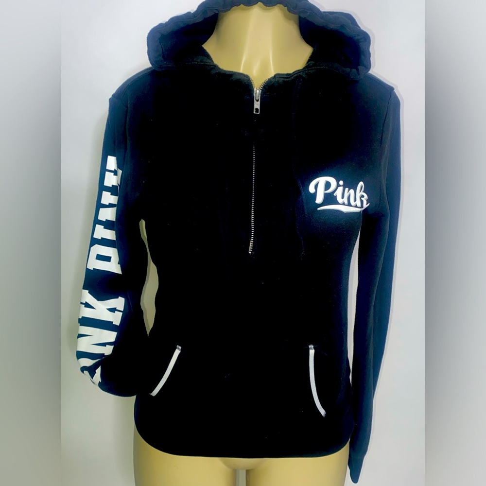 Black Hoodie Jacket by Pink